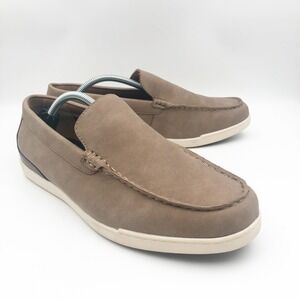 Steve Madden Shoes Mens 7.5 Luxxlo Taupe Slip On Loafers Ortholite Insole